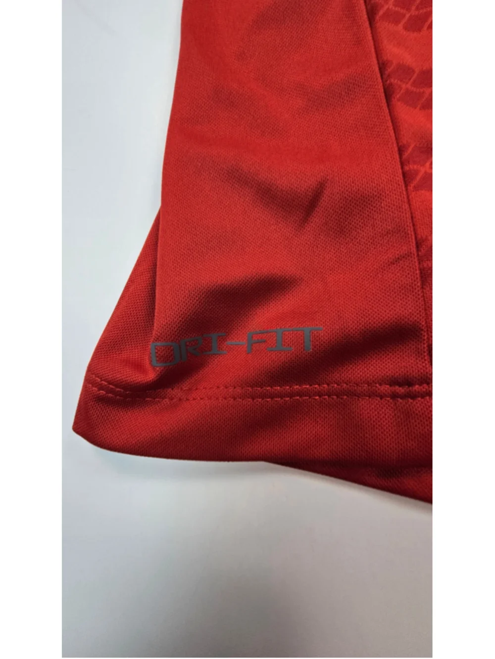 Jordan Dri-FIT Polo Shirt Mens Large Red Striped Jumpman Golf Performance